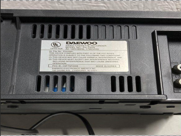 Daewoo 4-Head High Speed Rewind System (Video Cassette Recorder)