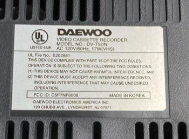 Daewoo 4-Head High Speed Rewind System (Video Cassette Recorder)