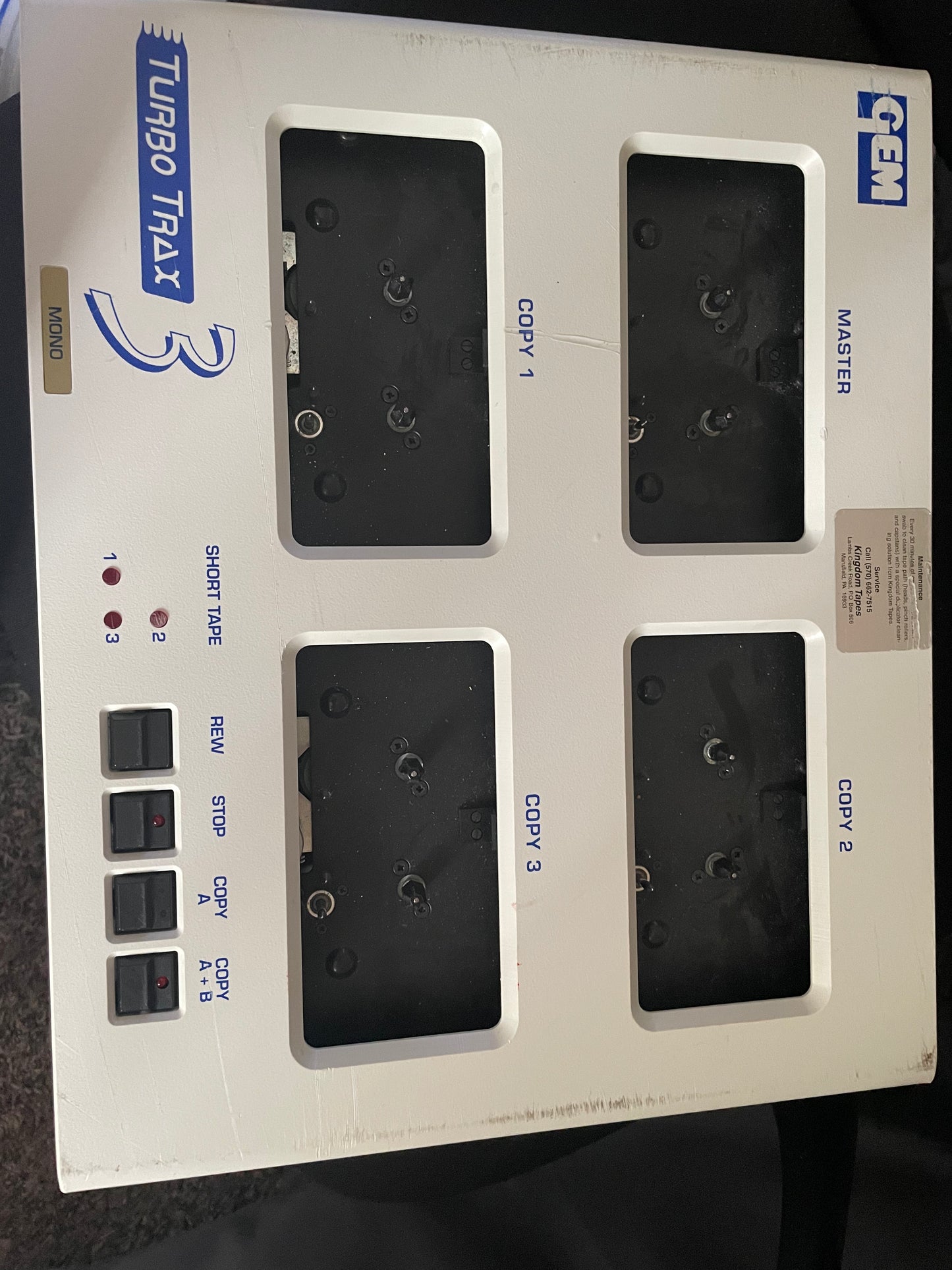 Graff electronic Machines Ltd. GEM Turbo Trax 3 (CASSETTE DUBBING MACHINE)